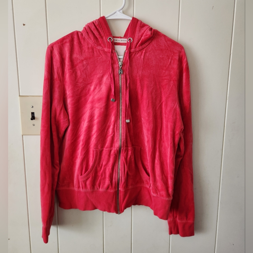 Victoria's Secret Vibrant Red Hoodie Size L